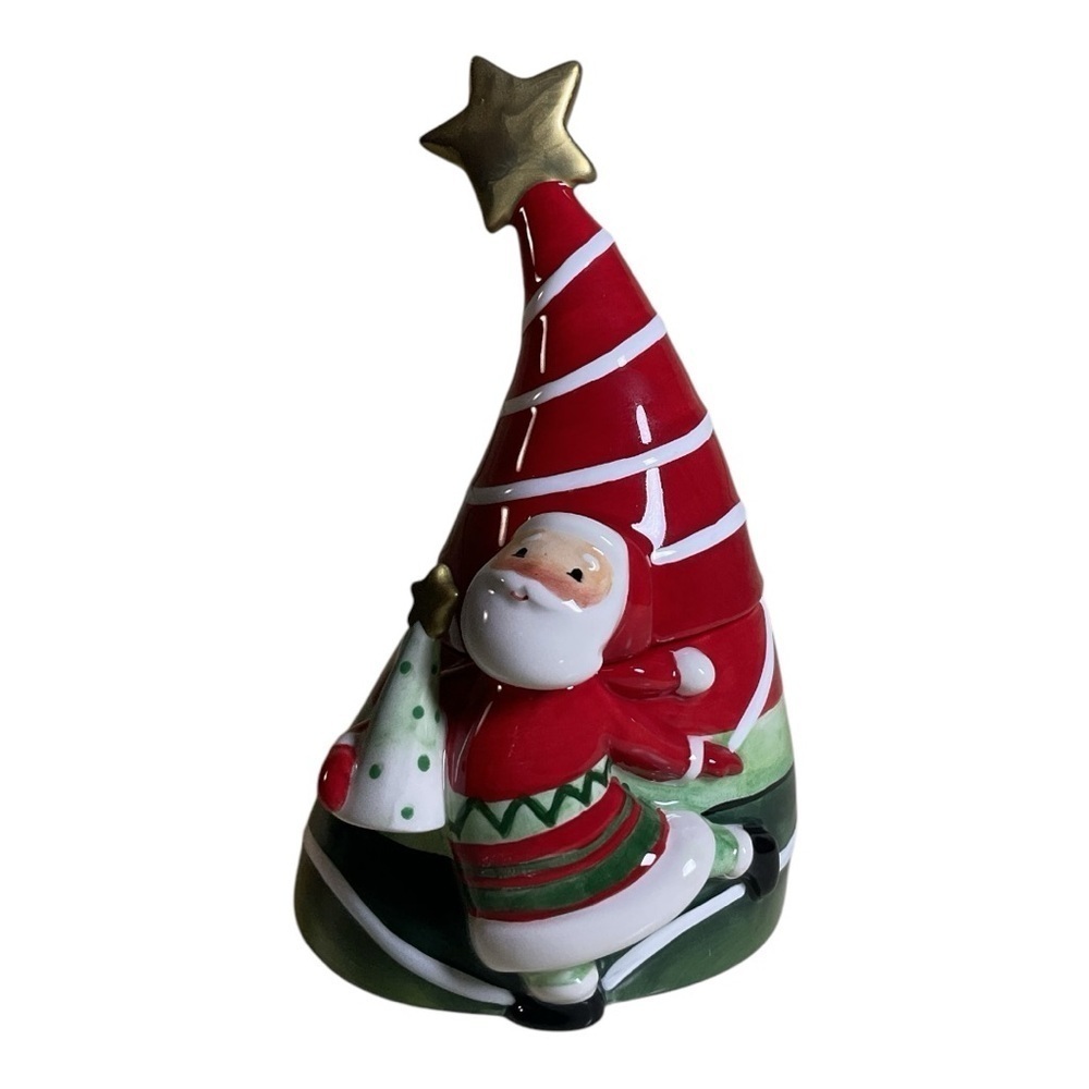 Fitz and Floyd Merry Jingle Christmas candy dish NWT